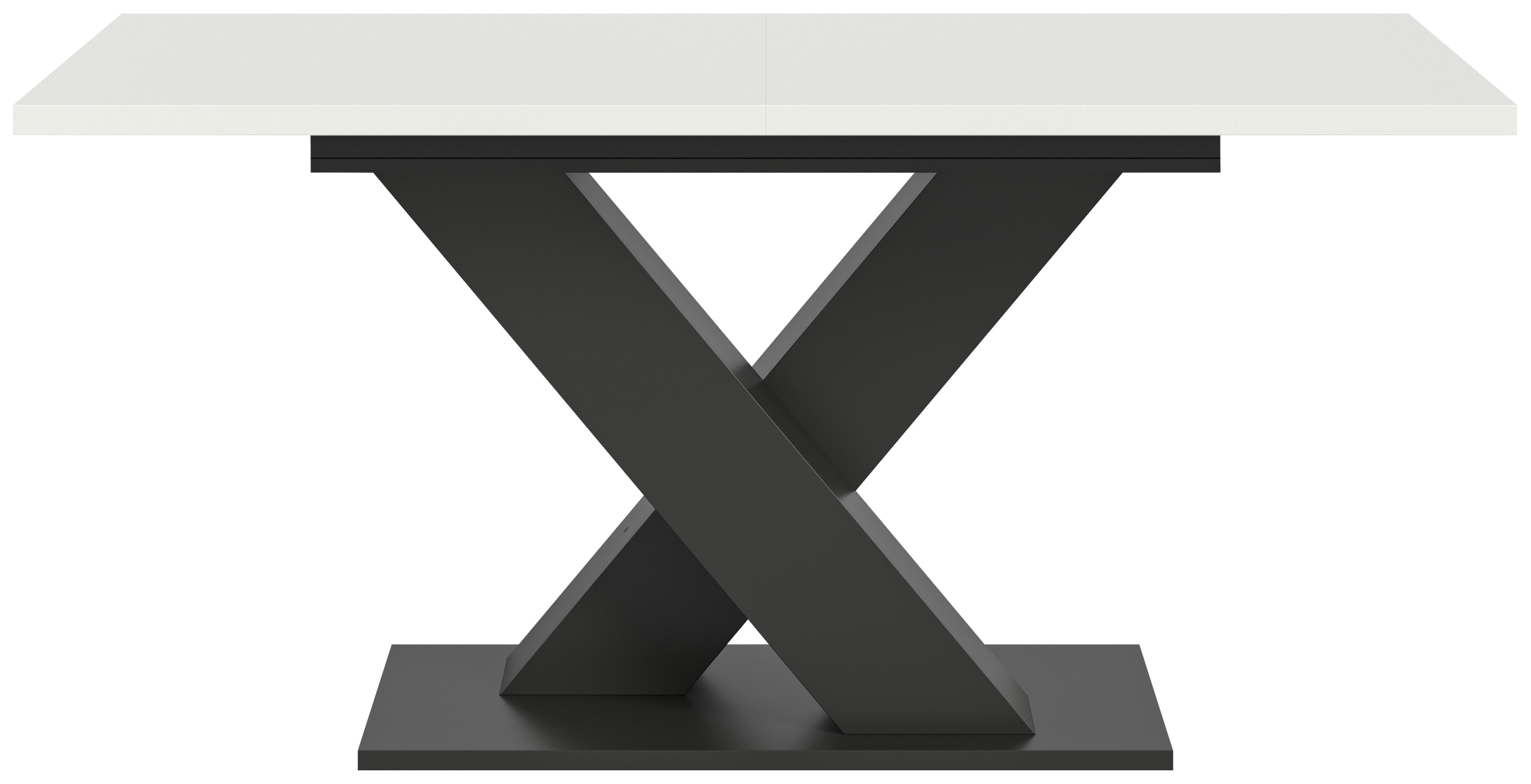 Esstisch Ausziehbar Marlon 150-190x90 Cm Grau/weiß