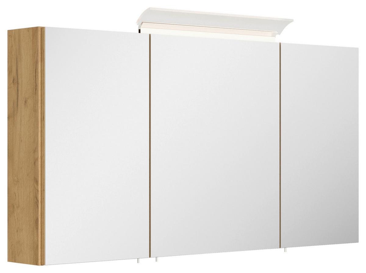 BADEZIMMER Limes, Eichefarben B: 120 cm - Eichefarben/Weiß, Basics, Holzwerkstoff/Stein (120cm) - MID.YOU