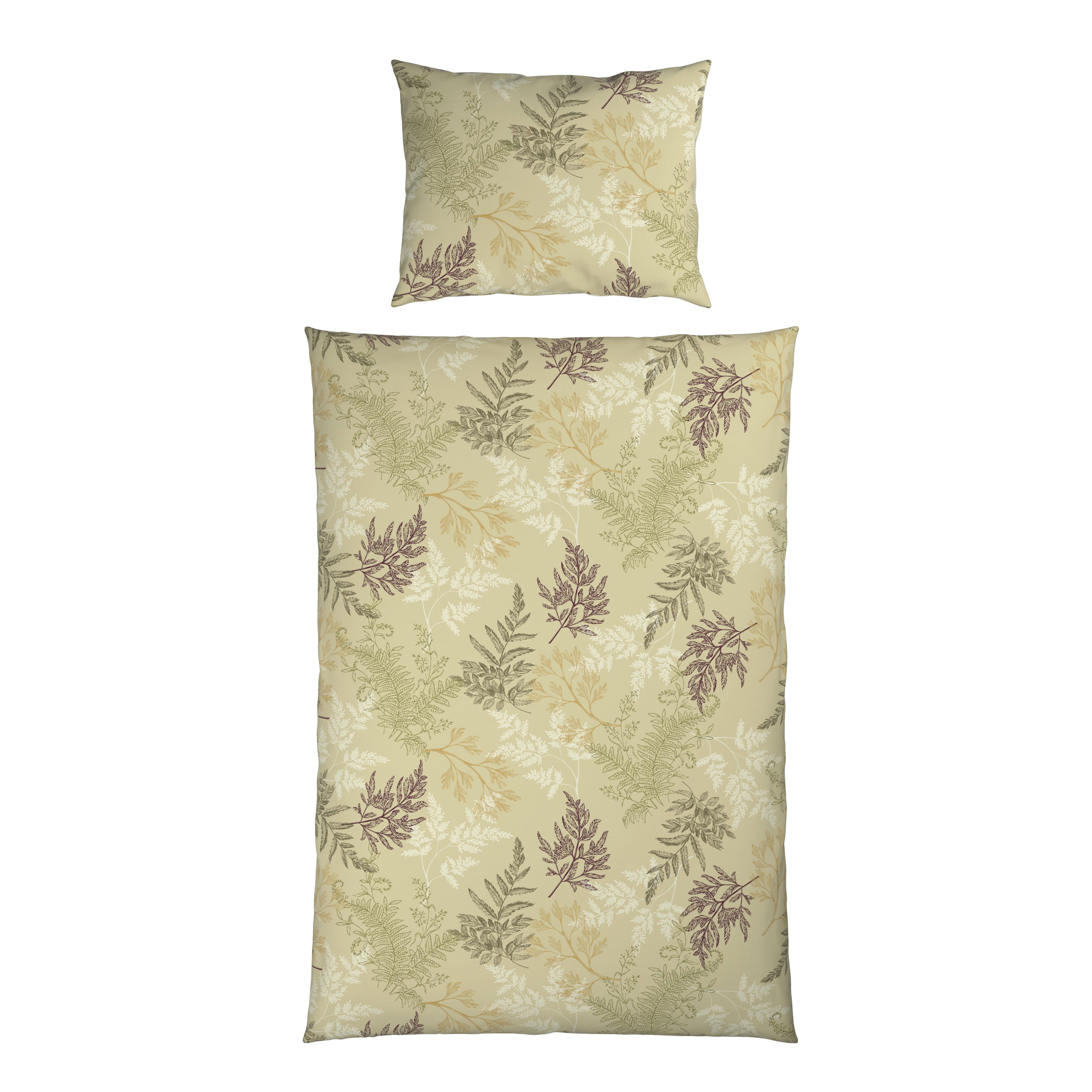 Bettwäsche Melanie - Beige/Senfgelb, ROMANTIK / LANDHAUS, Textil - James Wood