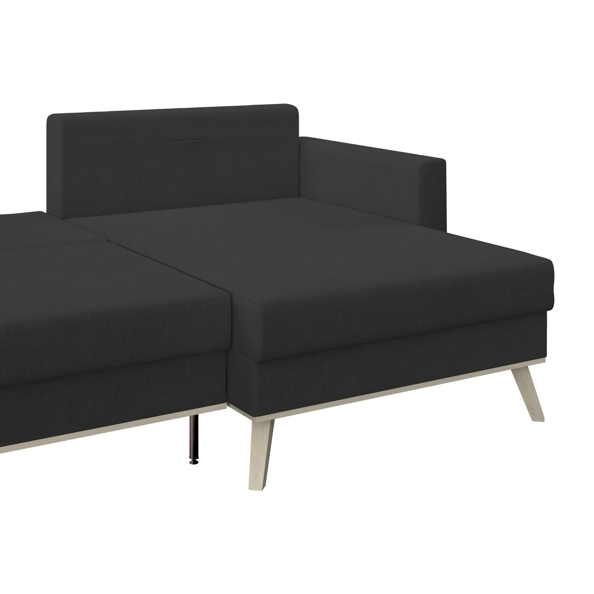 Ecksofa Carini - Eichefarben/Creme, Basics, Textil (222/152cm)