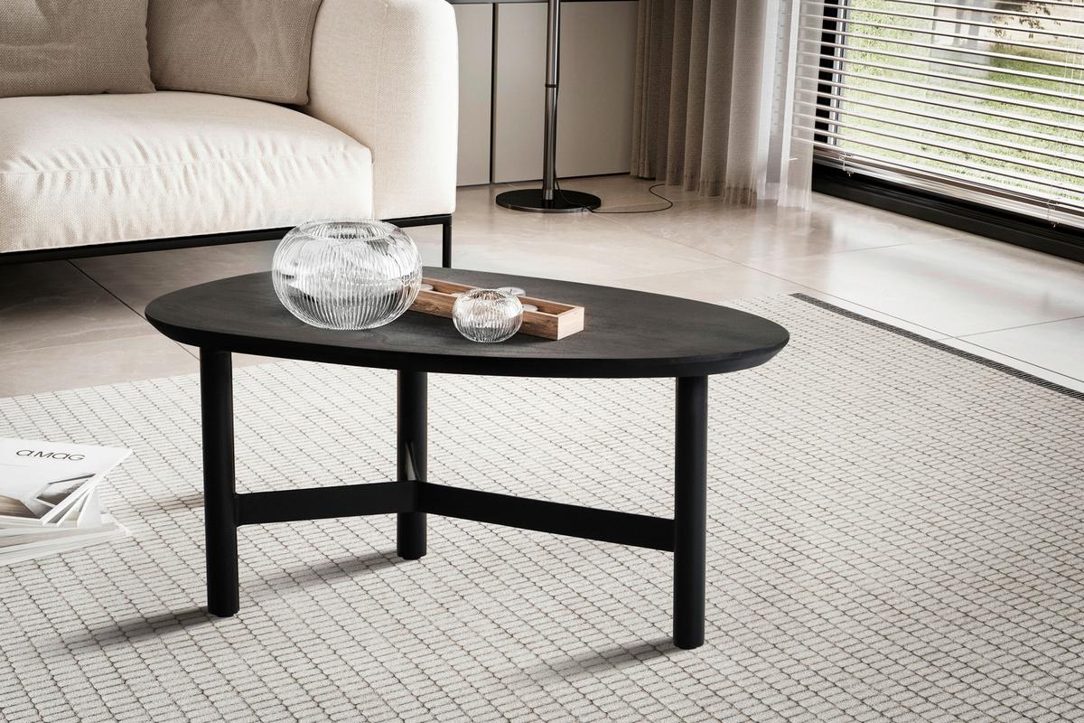 Konferenčný stolík čierna - čierna, Design (86/37/50cm) - MID.YOU