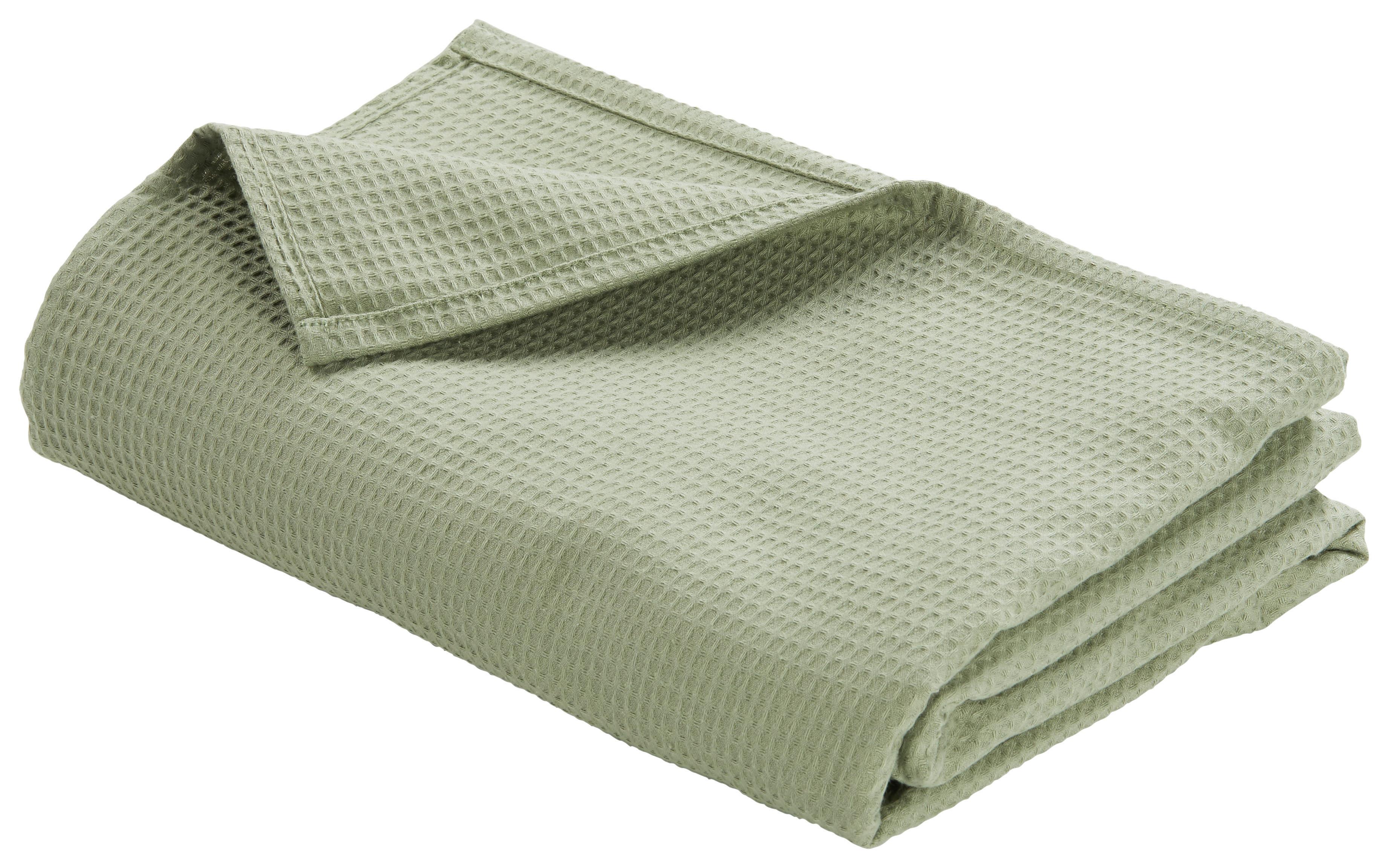 Denní Deka Gerard, 150/200cm, Zelená - světle zelená, textil (150/200cm) - Modern Living