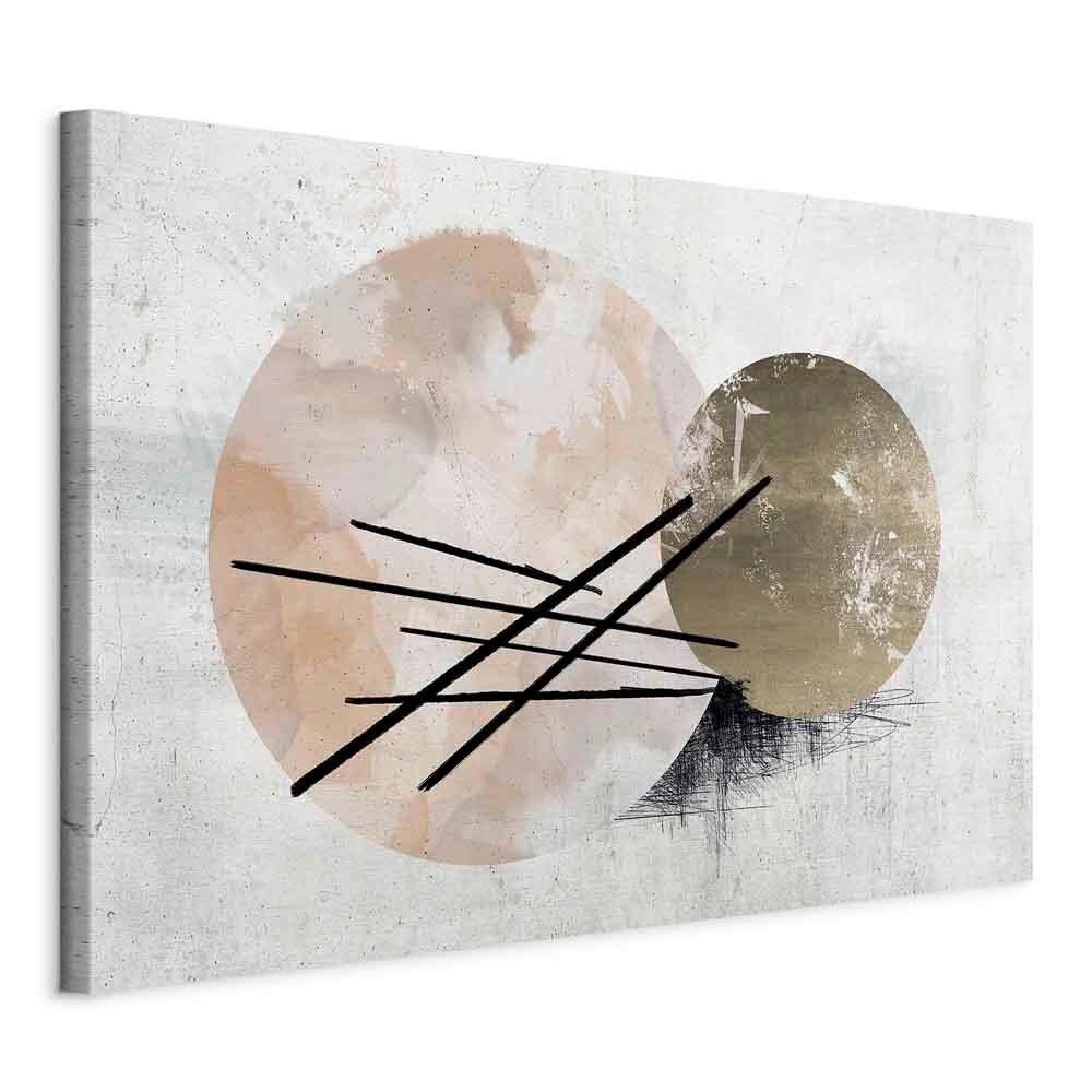 Leinwandbild Cappuccino Grauweiß B: 60 cm