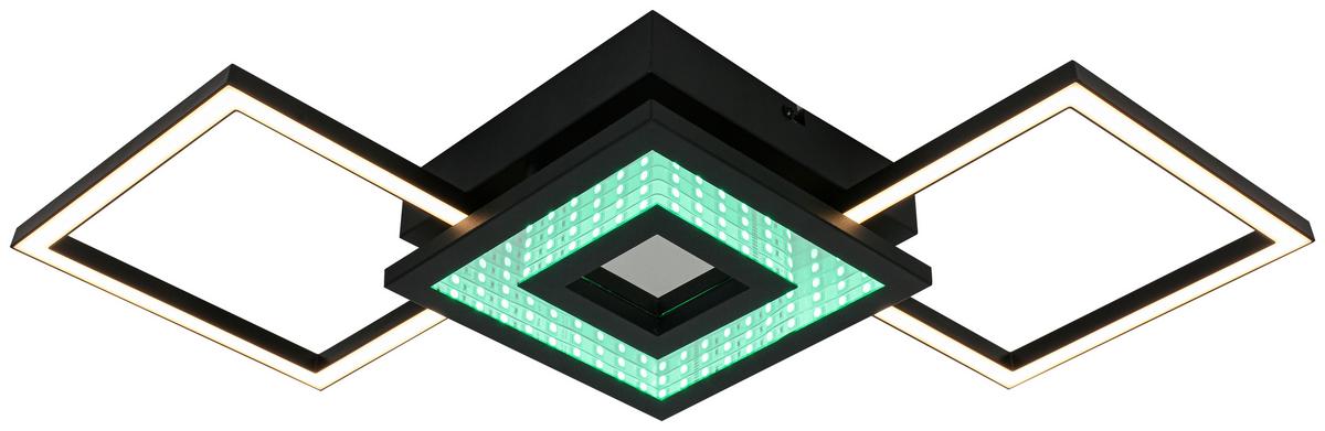 Led Mennyezeti Lámpa Charlotta - fekete, Basics, műanyag/fém (27,8/66/7cm) - Luca Bessoni