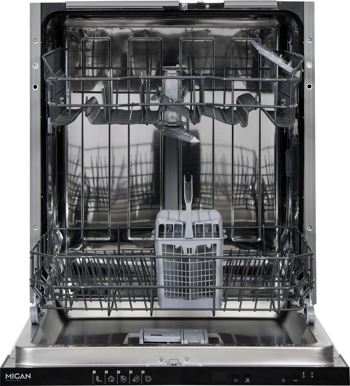 Geschirrspüler Gsv60d - Schwarz/Weiß, Basics, Metall (59,8/82/55cm) - Mican