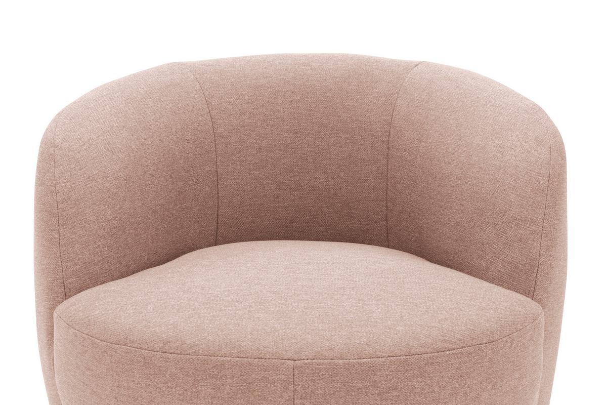 Sessel Rosa B: 72 cm - Schwarz/Rosa, Design, Textil (72/74/76cm) - MID.YOU