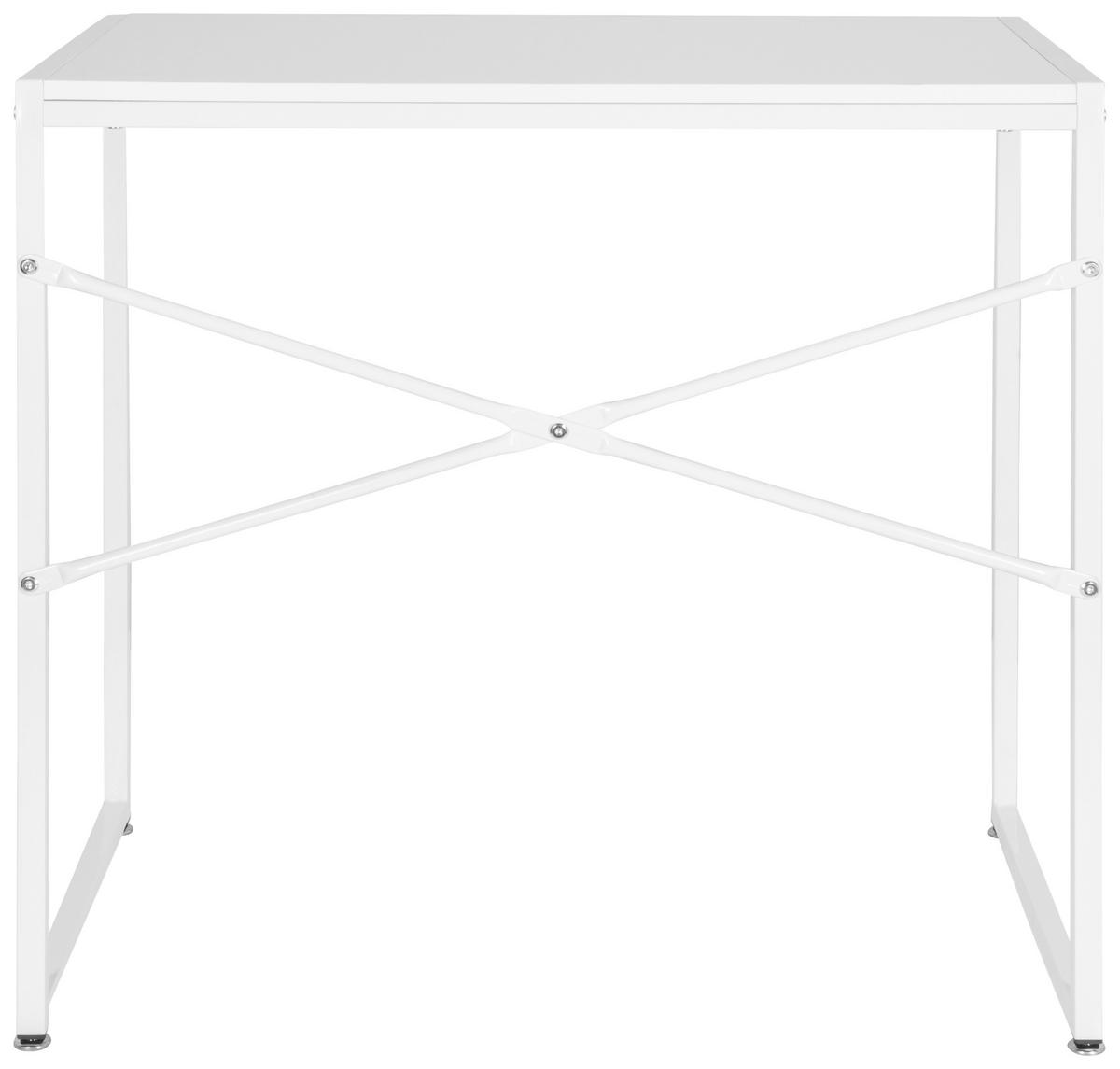 Schreibtisch Easy Up H I Weiß - Weiß, MODERN, Holzwerkstoff/Metall (78/46/76cm) - MID.YOU