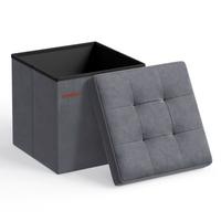 SITZBOX Grau B: 38cm - Grau, Basics, Holzwerkstoff/Textil (38/38/38cm)