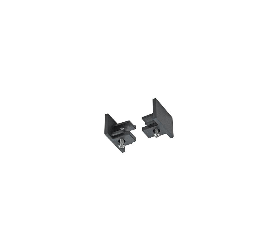 Schienensystem Duoline Endkappe 703032 Schwarz - Schwarz, Basics, Kunststoff (3/2/1,8cm) - Trio Leuchten