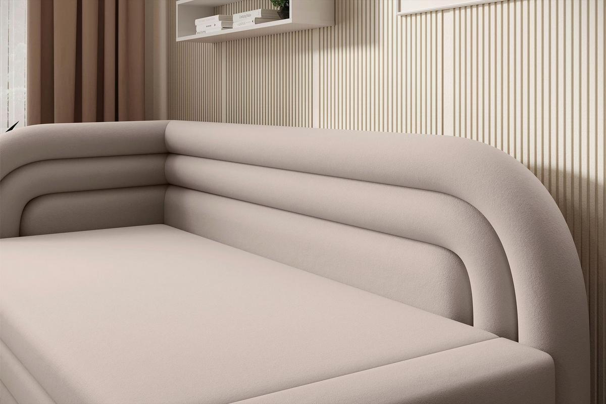 RÉCAMIERE Fabillo Beige B: 86 cm - Beige/Schwarz, Design, Textil (86/80/223cm) - P & B