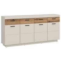 Sideboard Lightning Eichefarben/kaschmir B: 180 Cm - Kaschmir/Eichefarben, MODERN, Holzwerkstoff (180/88,4/41,6cm)