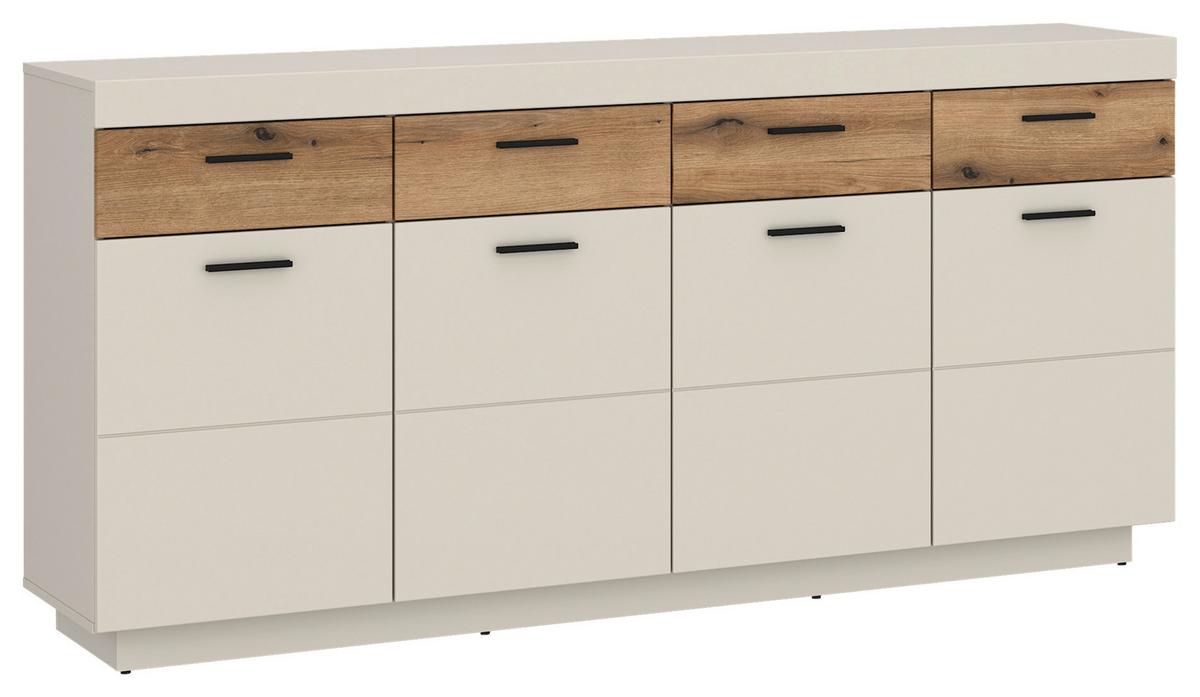Sideboard Lightning Eichefarben/kaschmir B: 180 Cm - Kaschmir/Eichefarben, MODERN, Holzwerkstoff (180/88,4/41,6cm)