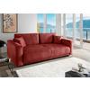 Schlafsofa Longo, Koralle B: 245 Cm - Koralle/Schwarz, MODERN, Textil (245/86/126cm) - Livetastic