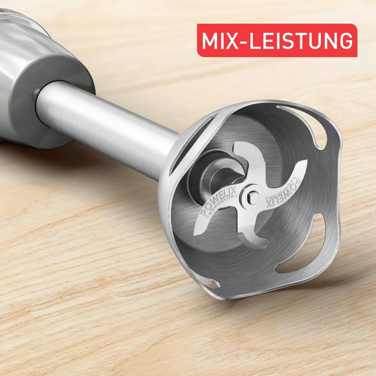 STABMIXER-SET HB673B - Hellgrau, Basics, Metall (7/40/7cm) - Tefal