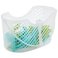 Csipesztartó Kosár Balto - áttetsző/kék, Basics, műanyag (23,5/10,5/11,5cm) - Homezone