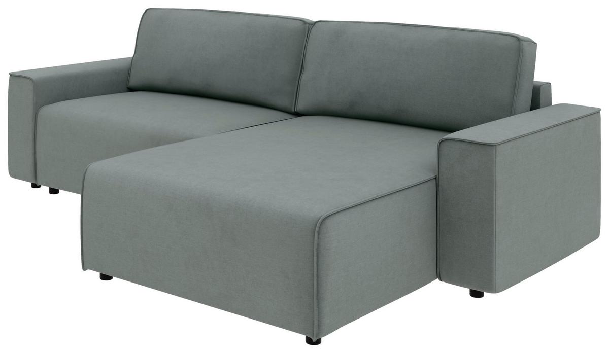 Ecksofa Chance, Grau S: 265x164 cm - Schwarz/Grau, MODERN, Textil (265/164cm) - Trendmanufaktur