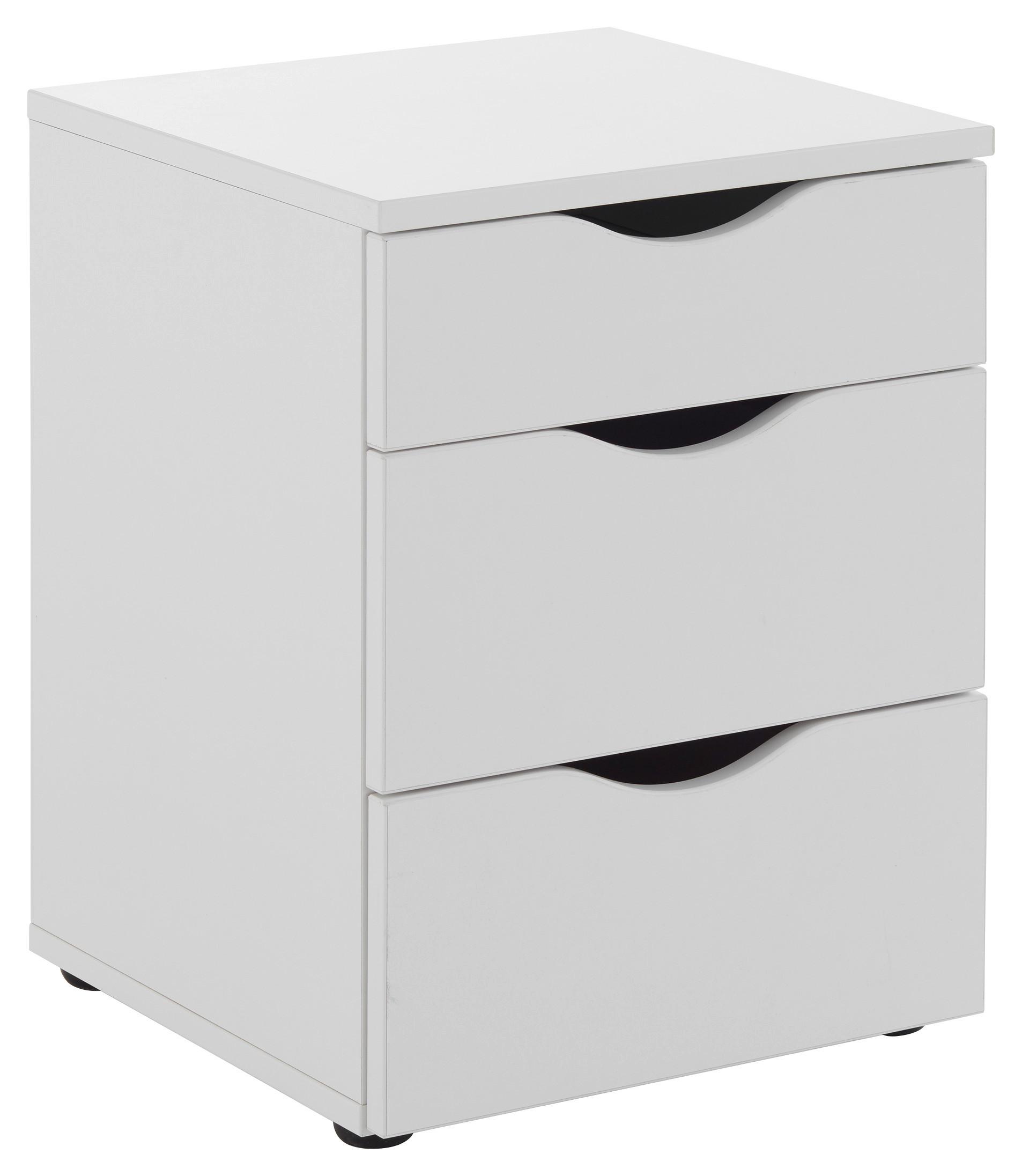 Nachtkästchen Weiß H: 55 Cm Maxi
