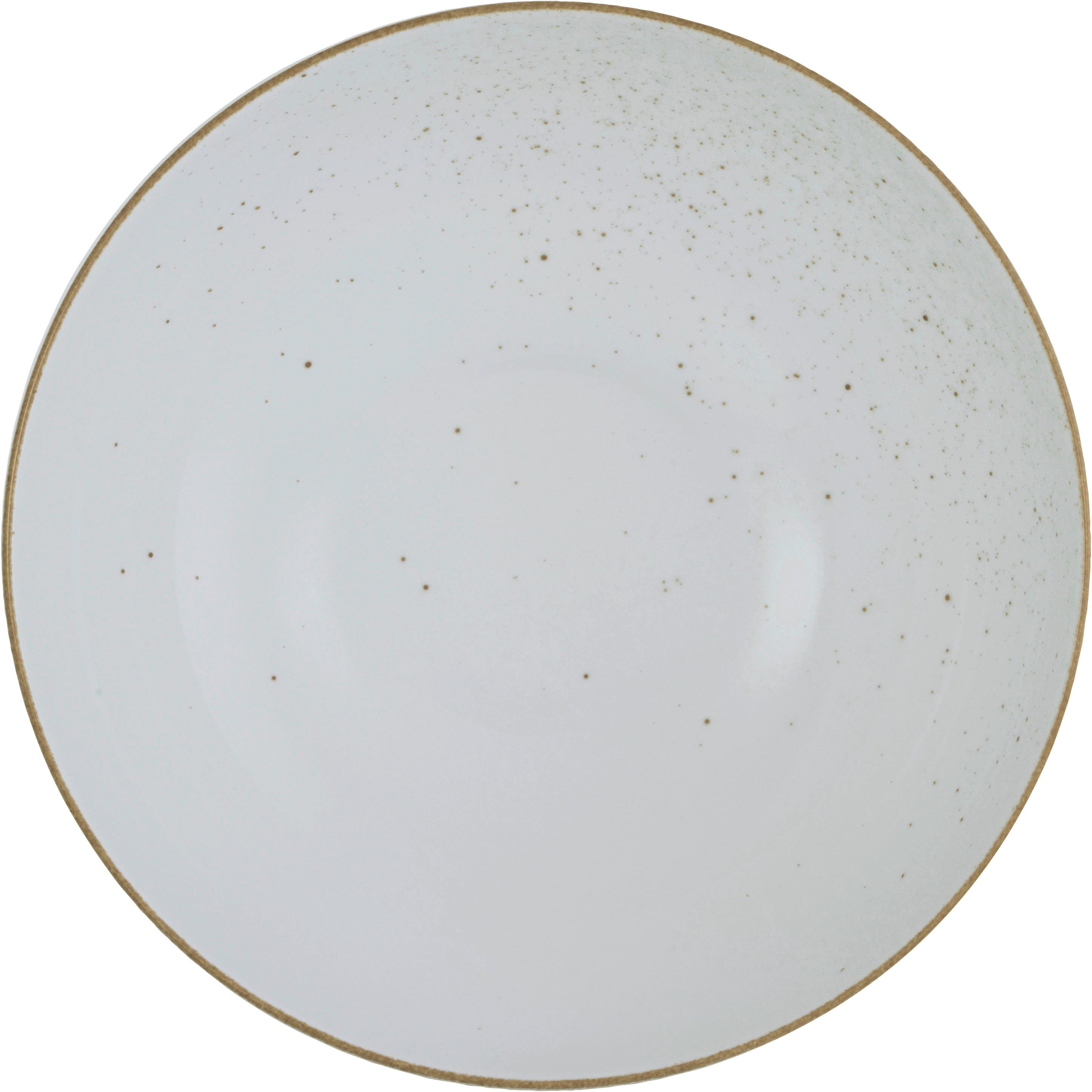 Misa Na Šalát Capri, Ø: 25cm - biela, Moderný, keramika (25/25/8cm) - Premium Living