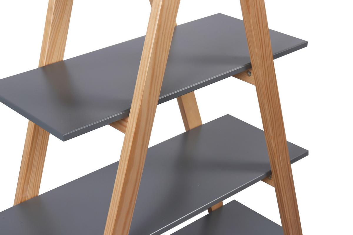 REGAL Naturfarben/Grau B: 90cm - Naturfarben/Grau, Design, Holz/Holzwerkstoff (90/170/35cm) - Livetastic