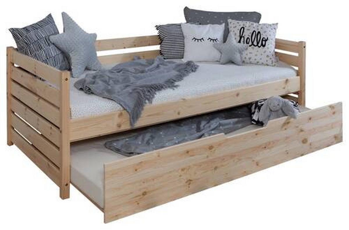 Stauraumbett Naomi - Naturfarben, MODERN, Holz (90/200cm) - MID.YOU