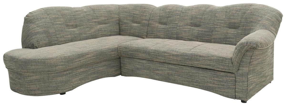Ecksofa Papenburg Grau/weiß - Schwarz/Weiß, KONVENTIONELL, Textil (180/243cm) - MID.YOU