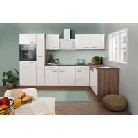Eckküche Oliver L-Küchenblock 310 Cm - Eichefarben/Weiß, Basics, Holzwerkstoff (310/172cm) - Respekta