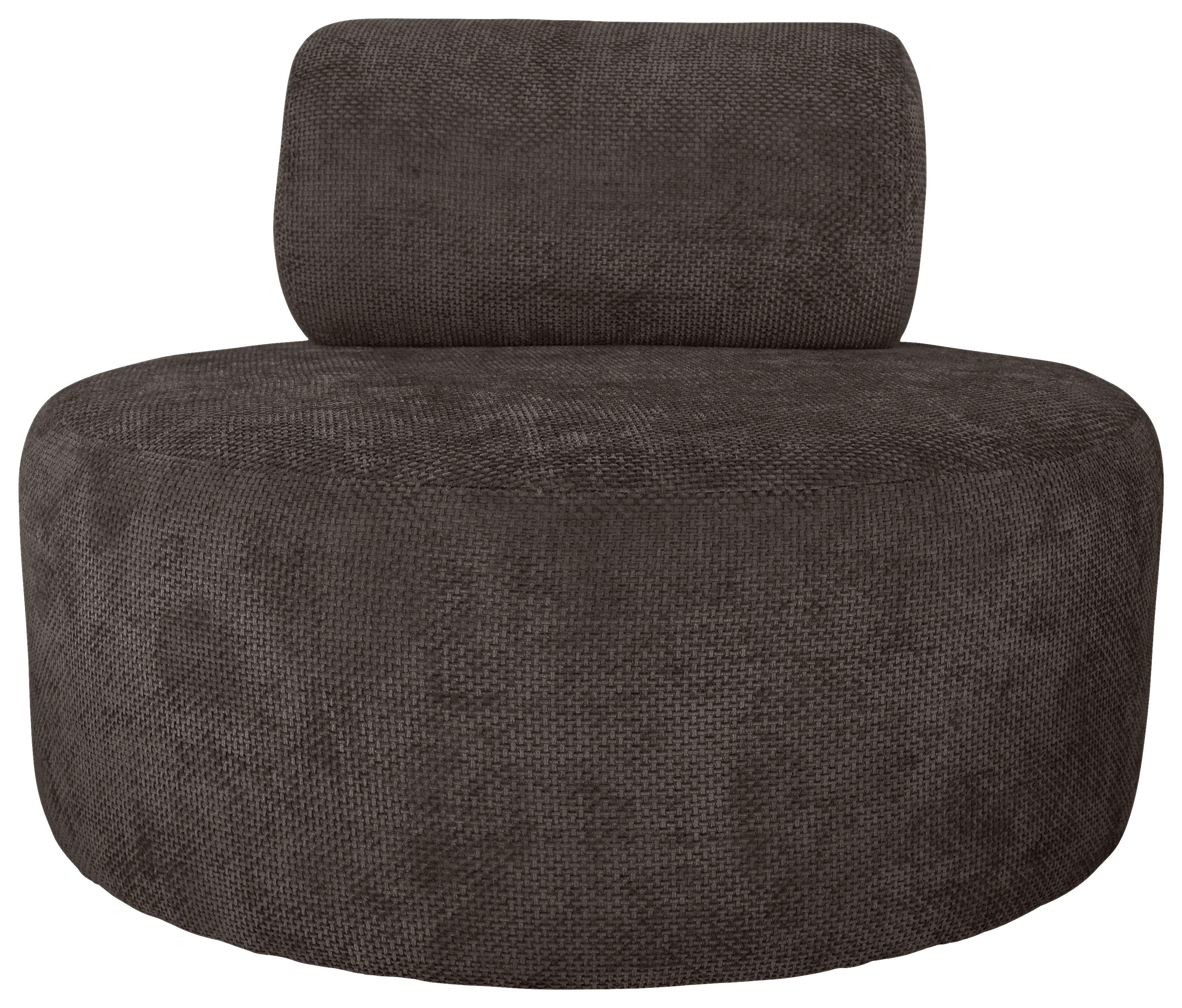 Relaxsessel Moss Mokka B: 88 cm - Schwarz/Mokka, Basics, Textil (88/70/88cm) - Livetastic