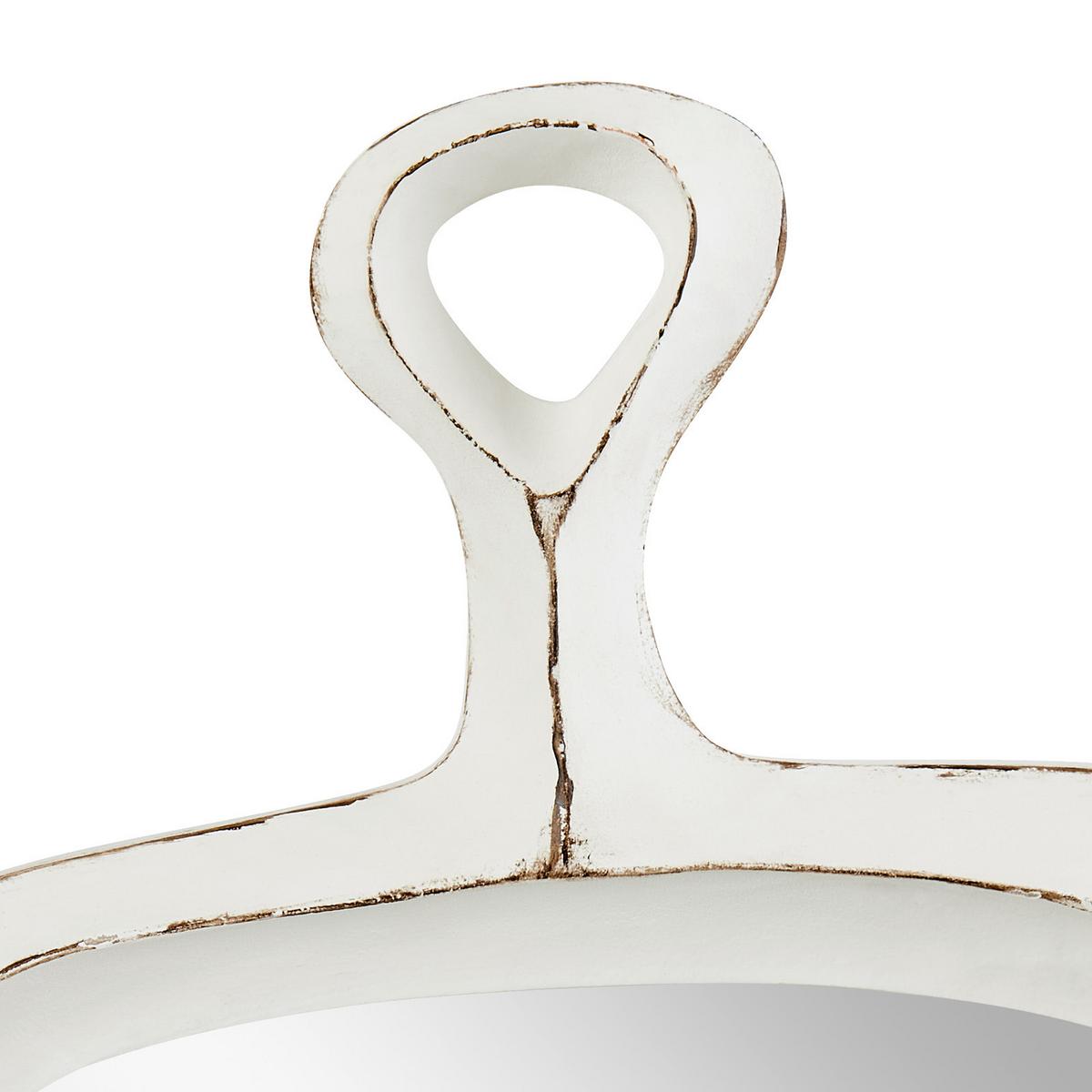 Dekospiegel Florecio 26x29 cm Weißer Rahmen - Weiß, Basics, Glas/Holzwerkstoff (26/29/2,5cm) - Luca Bessoni