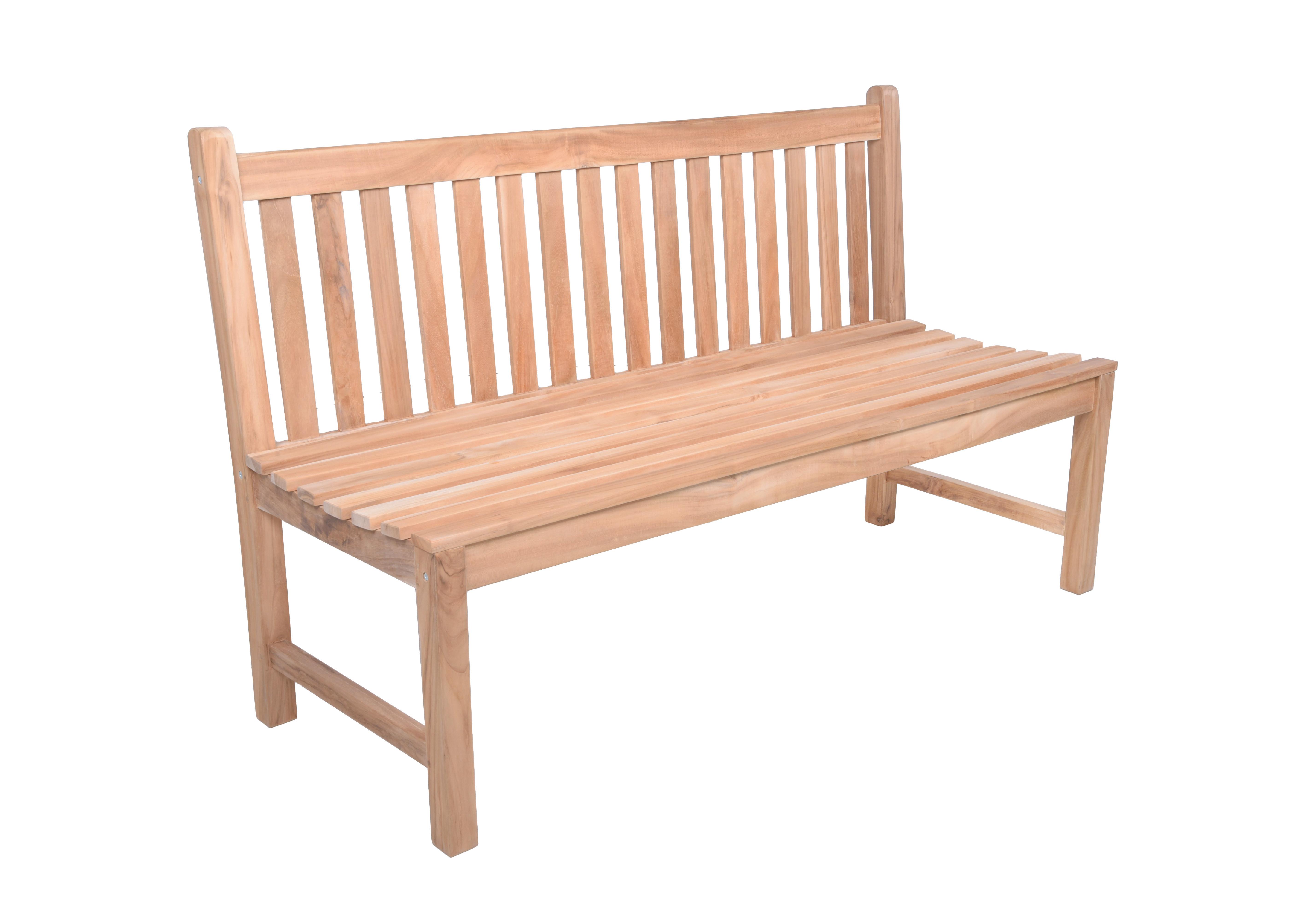Gartenbank Holz Solo 3-Sitzer Solo - Braun/Naturfarben, MODERN, Holz (60/92/150cm) - Gardenson