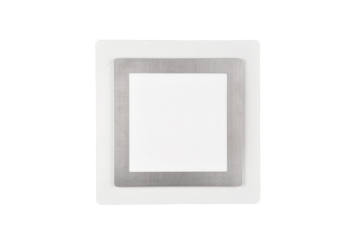LED-Deckenleuchte 641510207  Morgan - Weiß/Nickelfarben, Design, Metall (45/45/4,2cm) - Trio Leuchten