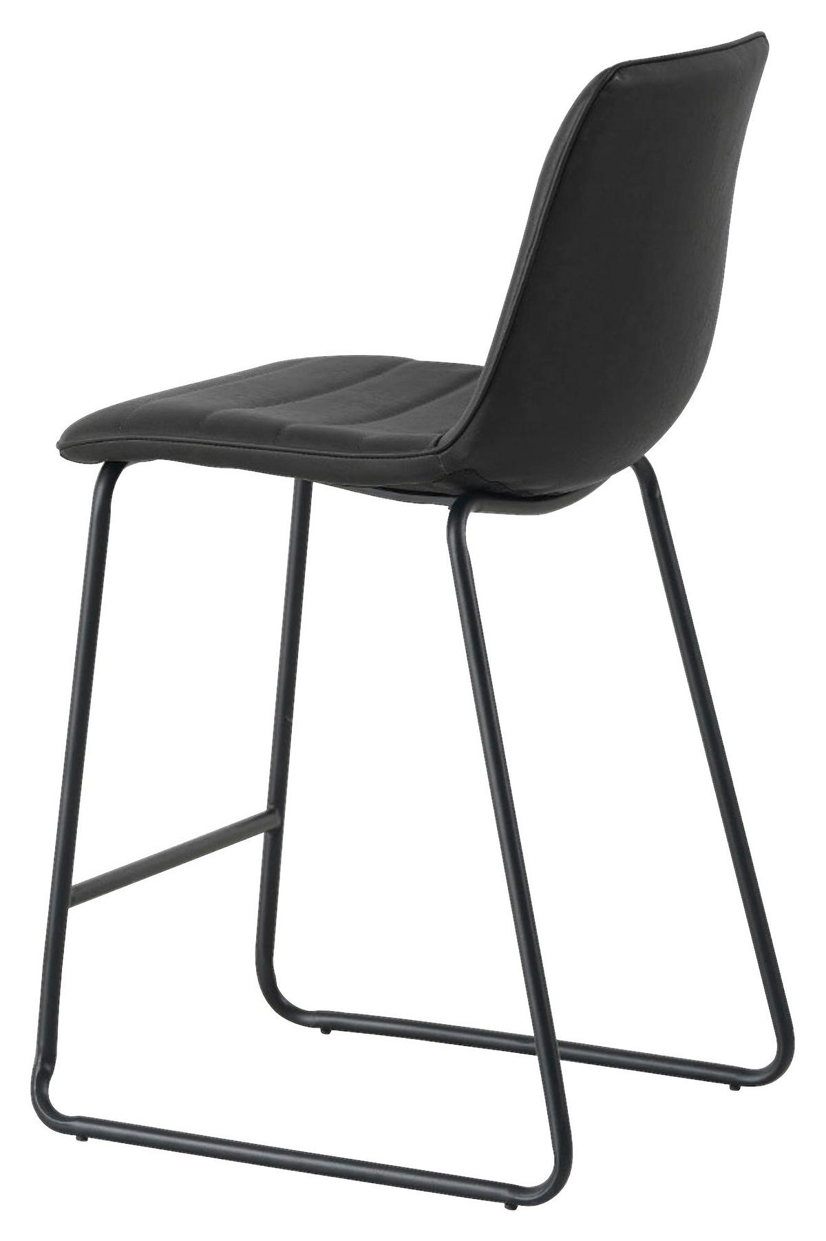 Barhocker-set Milan - Schwarz, KONVENTIONELL, Kunststoff/Textil (49/98/54,5cm) - MID.YOU