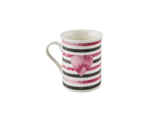 Kaffeebecher Mischella - Schwarz/Rosa, KONVENTIONELL, Keramik (7,8/9,8cm) - Luca Bessoni Kaffeebecher Mischella - Schwarz/Rosa, KONVENTIONELL, Keramik (7,8/9,8cm) - Luca Bessoni