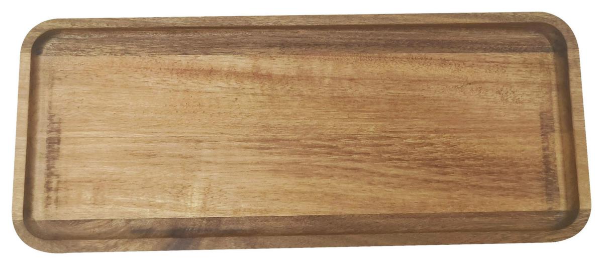 Dekotablett Repal - Naturfarben, MODERN, Holz (36/2/15cm) - Luca Bessoni