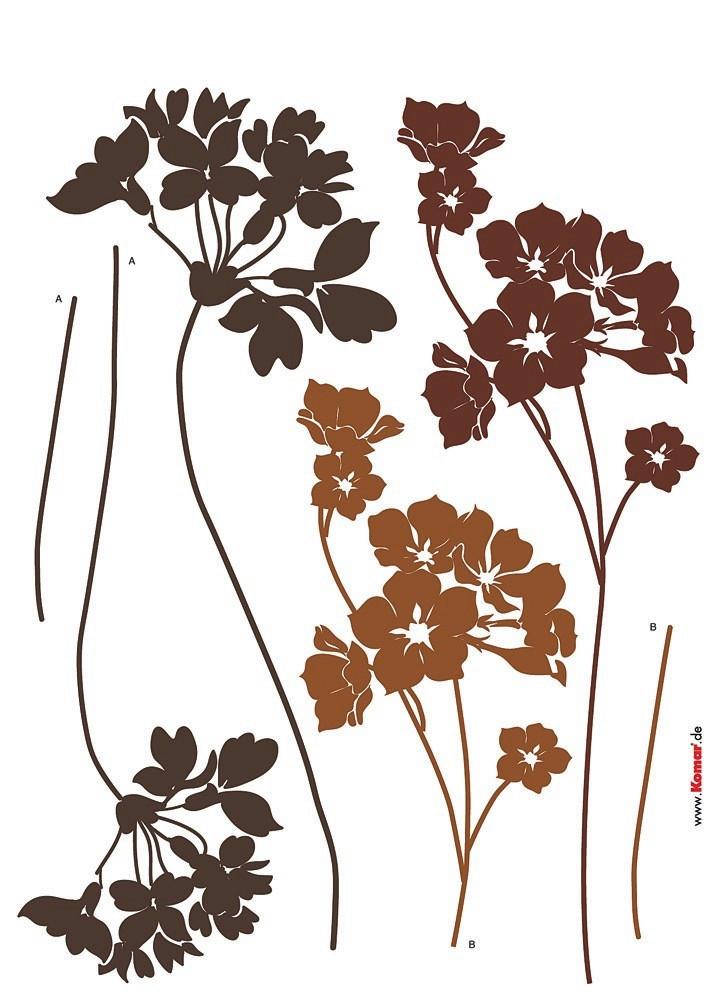 Dekosticker 17005h - Klar/Braun, Natur, Kunststoff (50/70cm)