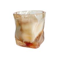 VONNÁ SVÍČKA PLEASURE - jantarové barvy, Moderní, textil/přírodní materiály (8/8cm) - Mömax