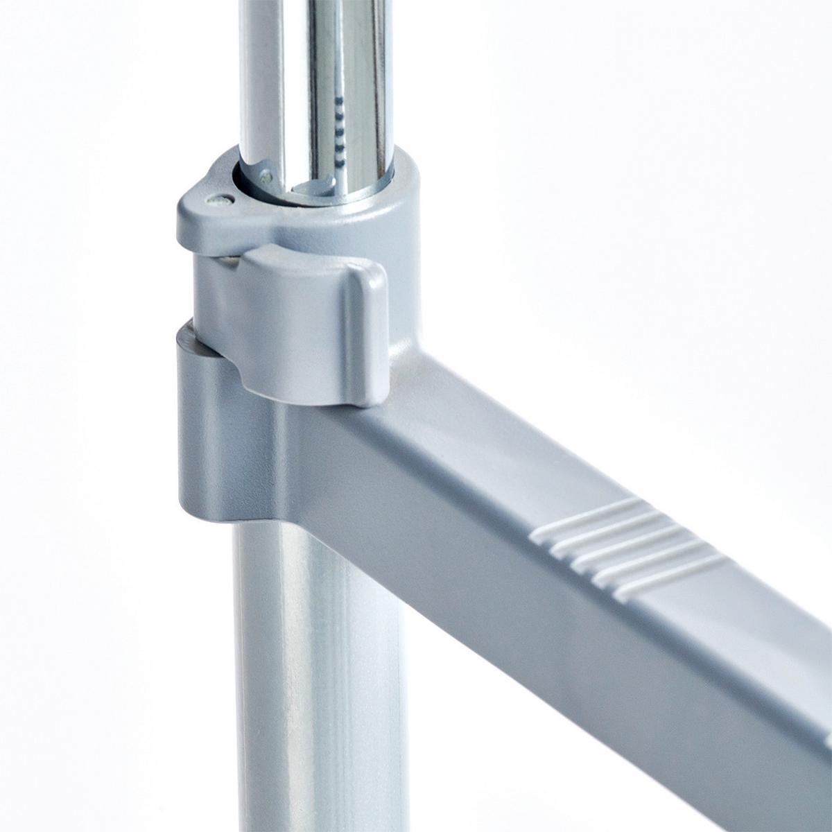 Kleiderwagen Silberfarben B: 83 Cm - Silberfarben, Basics, Metall (83/170/43cm) - Zeller Present