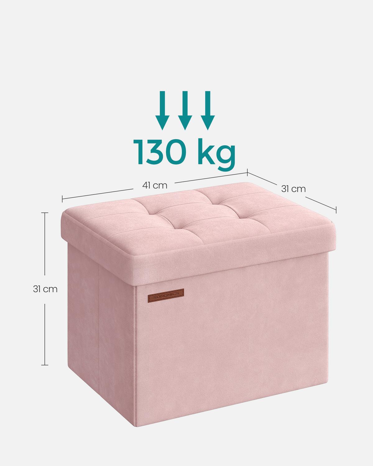 SITZBOX Rosa B: 41cm - Rosa, Basics, Holzwerkstoff/Textil (41/31/31cm)
