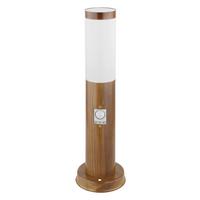 Außenleuchte Mit Bewegungsmelder 30 W - Opal/Braun, Basics, Kunststoff/Metall (12,7/45cm) - Globo