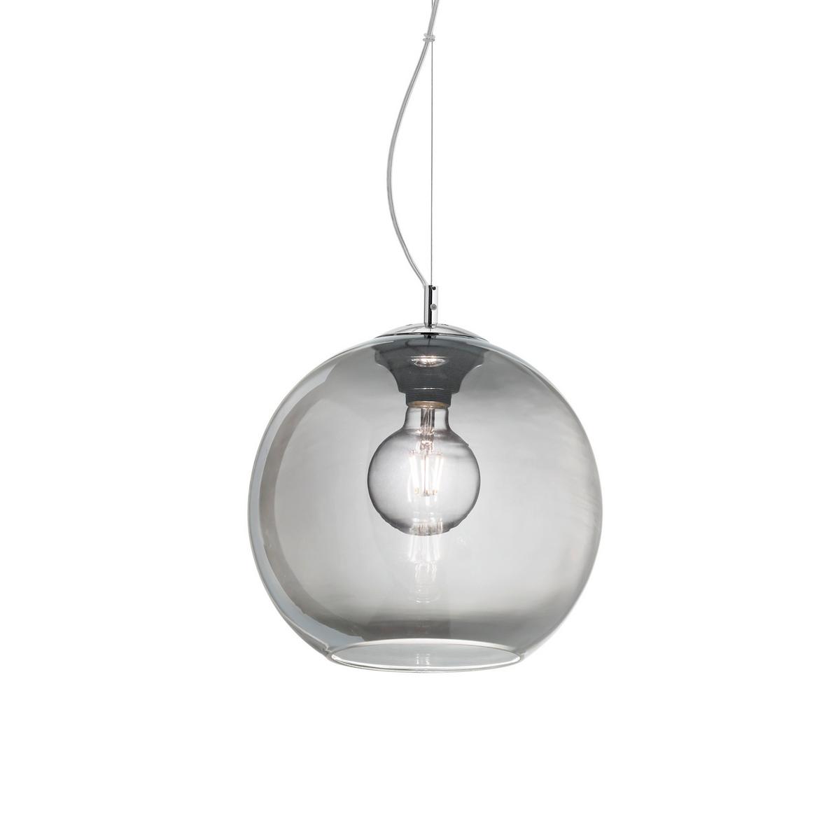 Hängeleuchte Nemo Grau D: 30 cm - Grau, Design, Glas/Metall (30/51-226cm) - Ideal Lux