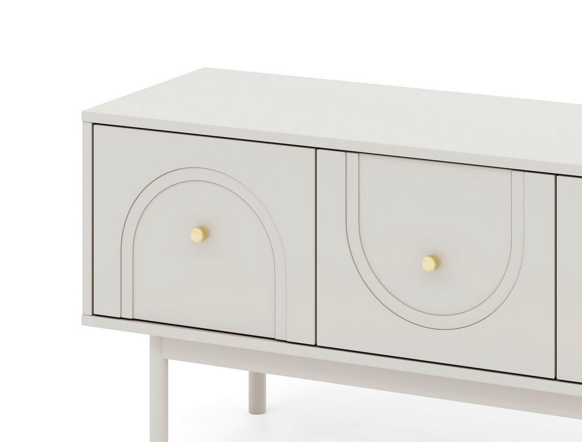 Lowboard Mazoma Kaschmir B: 154cm - Kaschmir, LIFESTYLE, Holzwerkstoff (154/53,5/39cm) - MID.YOU