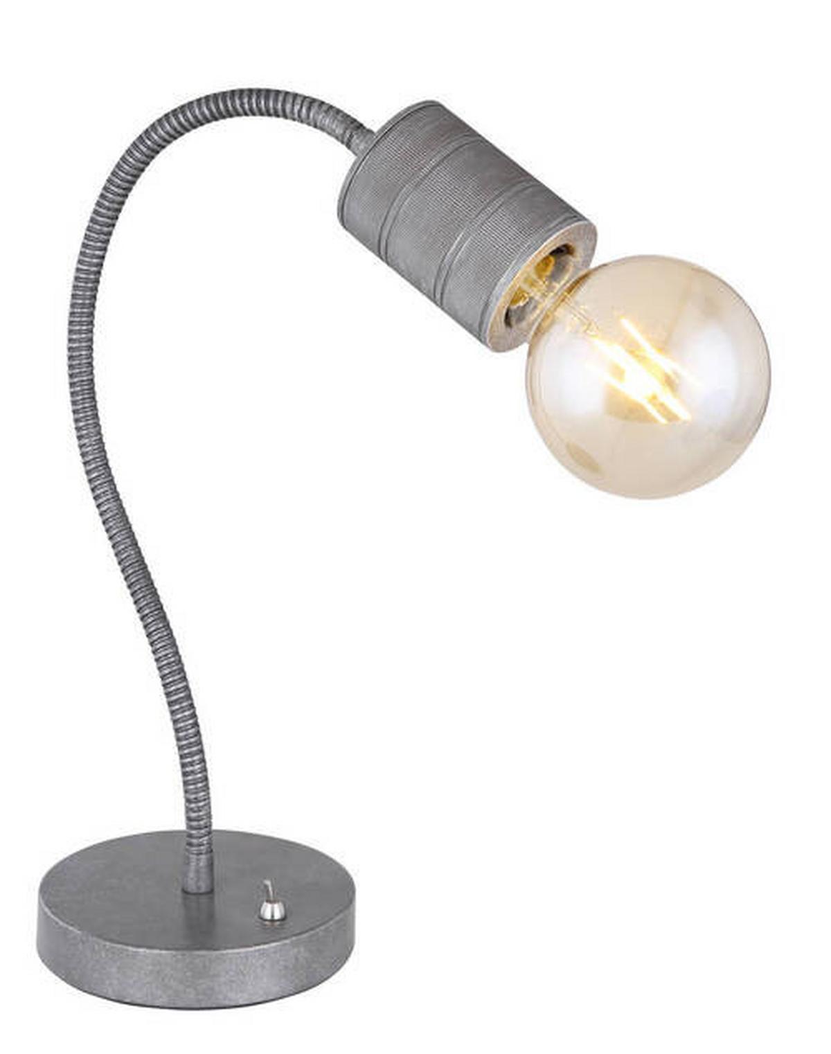 Tischleuchte 54036-1t - Silberfarben, Basics, Metall (26/14/59cm) - Globo