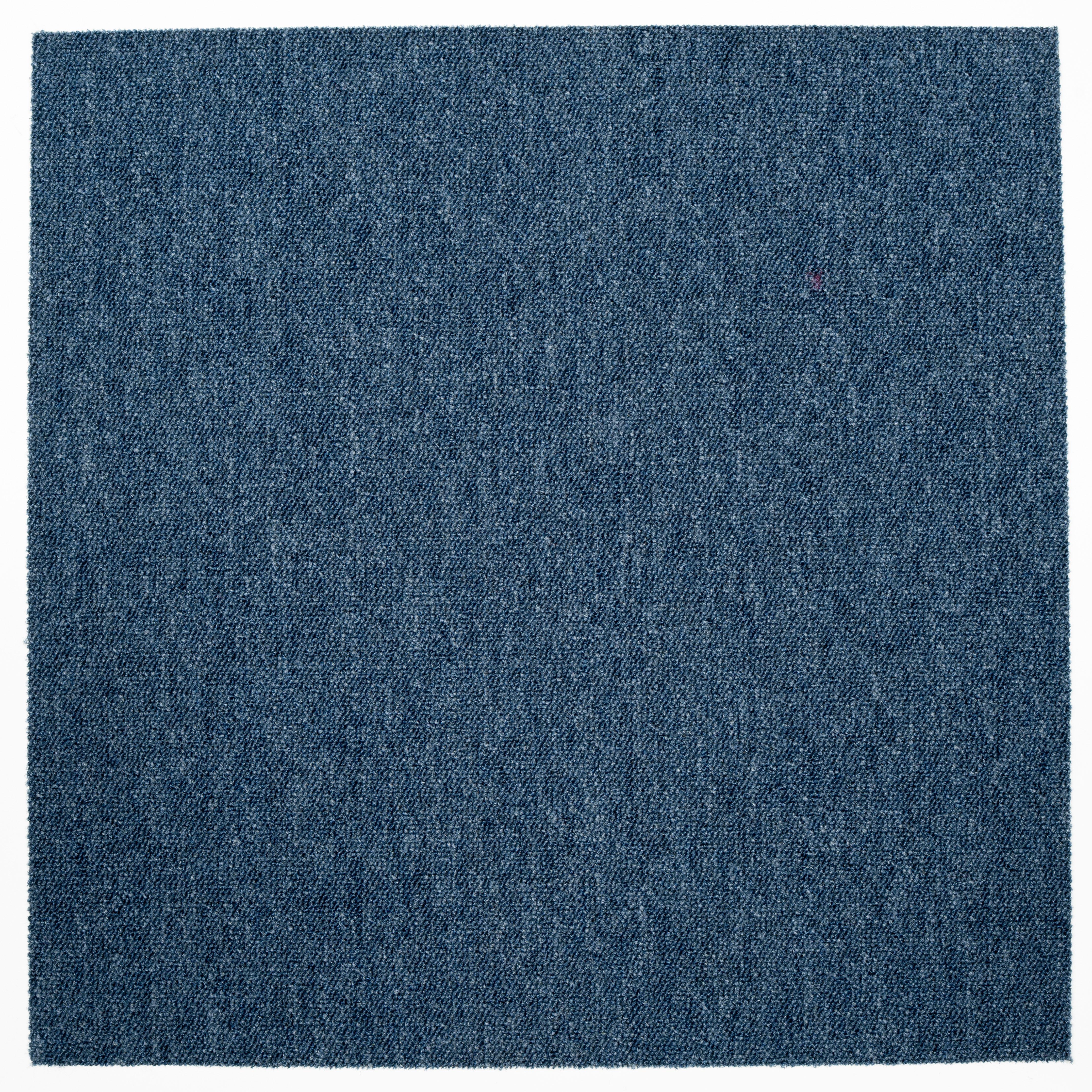 Teppichfliese Hellblau Sparkle 50x50cm Florhöhe 3,5mm