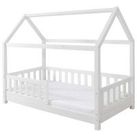 Hausbett Kay - Weiß/Naturfarben, MODERN, Holz (80/160cm) - MID.YOU