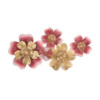 Wanddeko Lobi Goldfarben, Rosa B:91,4cm - Basics, Metall (91.4/50.8/6.4cm)