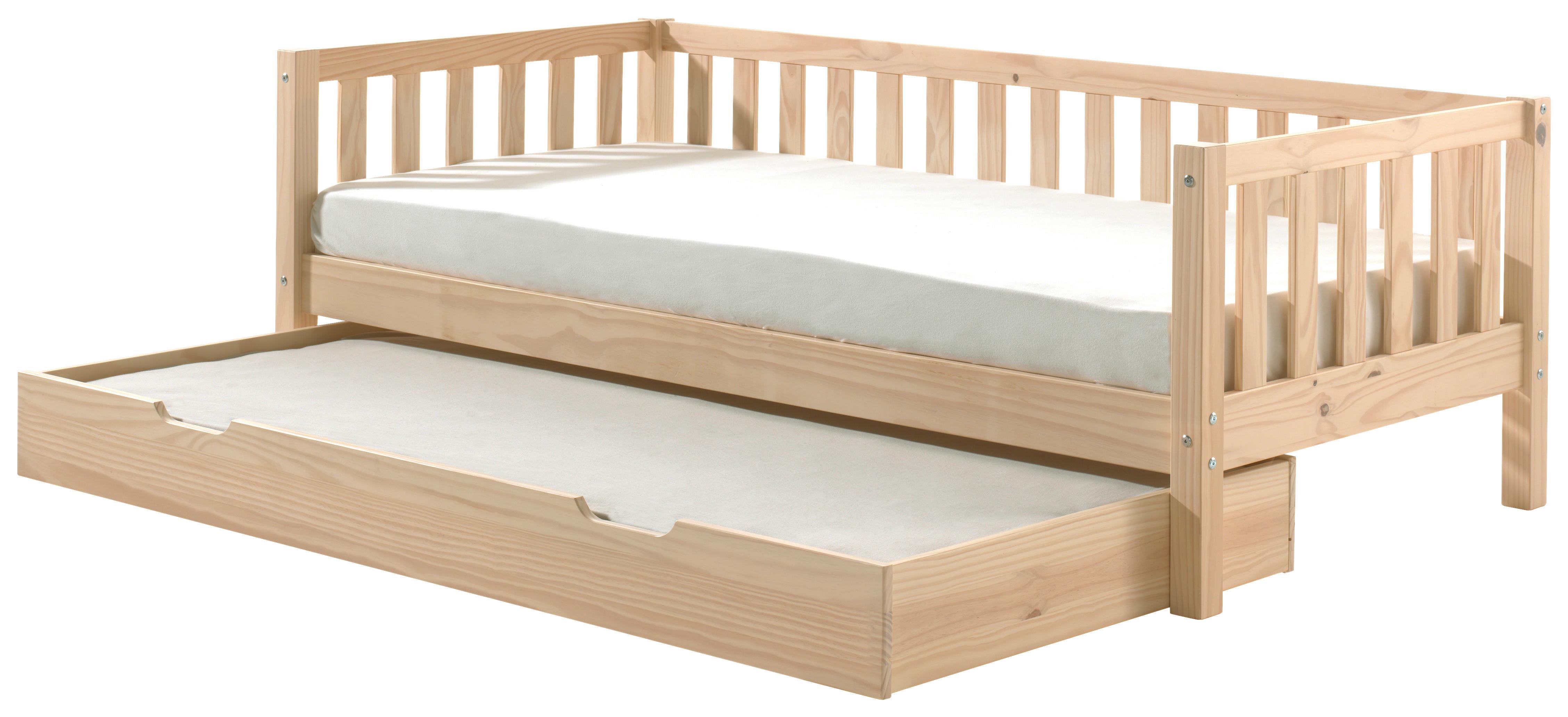Ausziehbett Fritz Kieferfarben 90x200cm - Kieferfarben, MODERN, Holz/Holzwerkstoff (90/200cm) - MID.YOU