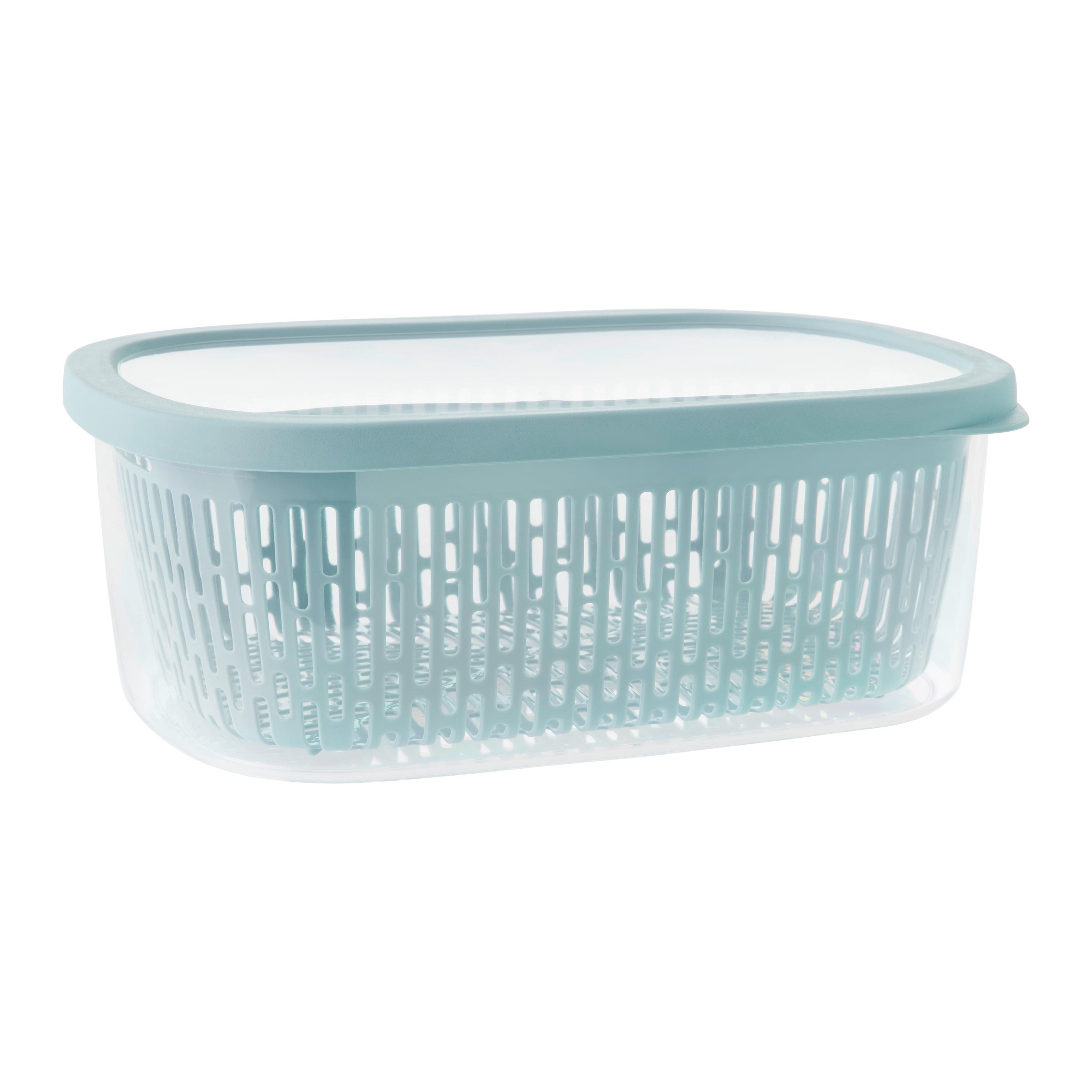 Dóza na skladovanie potravín AROMA 4L - pastelová modrá, Konventionell, plast (28,5/20,5/11cm) - Mömax