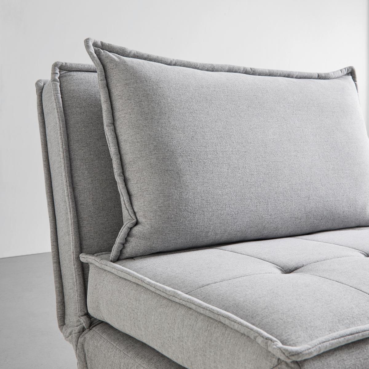 Rozkladacie kreslo LAYLA, svetlosivá - prírodná farba/svetlosivá, Modern, drevo/textil (104/92/84cm) - P & B