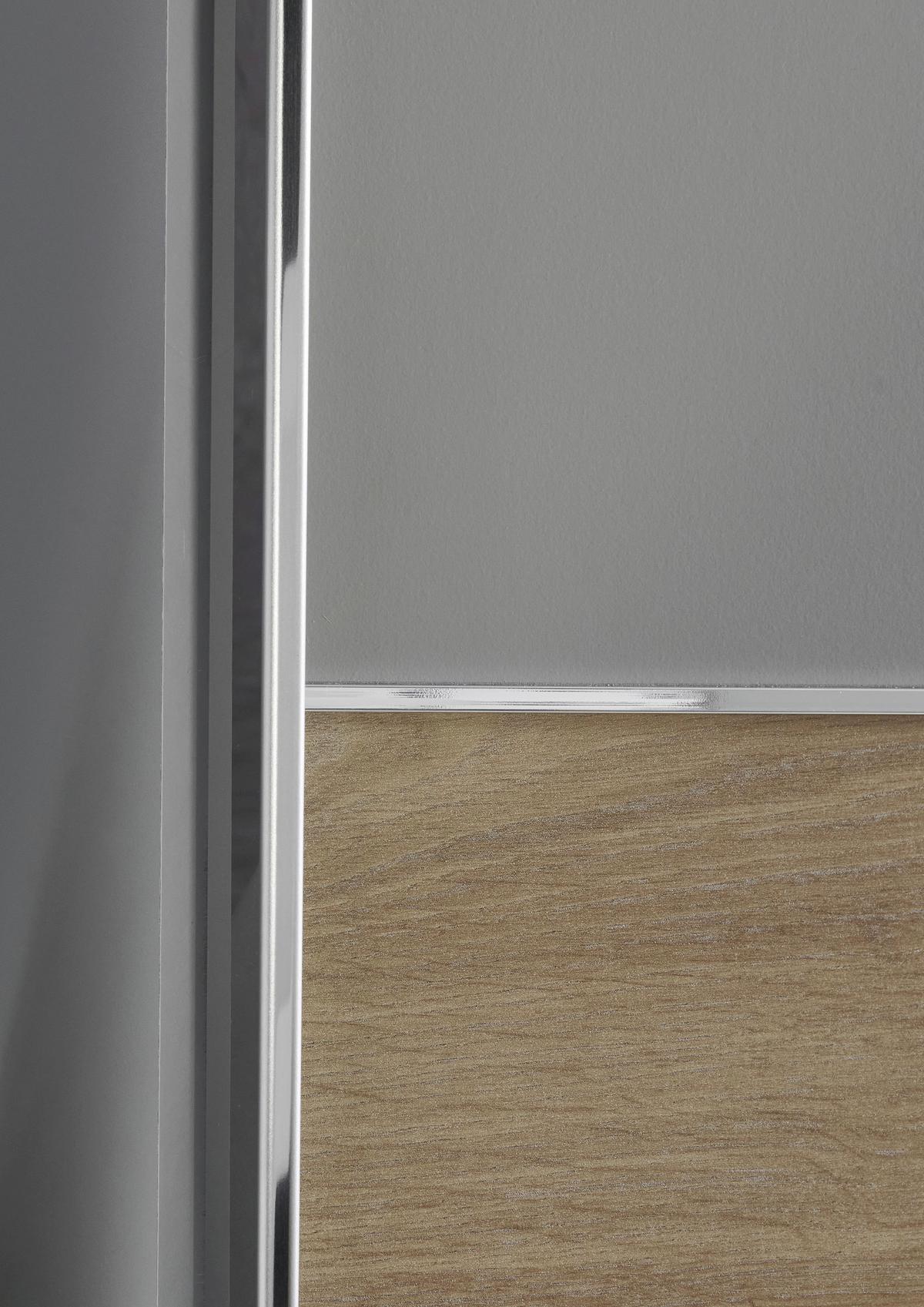 Schwebetürenschrank Indian A Sahara/eiche Artisan, B:250cm - Eiche Artisan/Sahara, KONVENTIONELL, Holzwerkstoff (250/216/65cm)