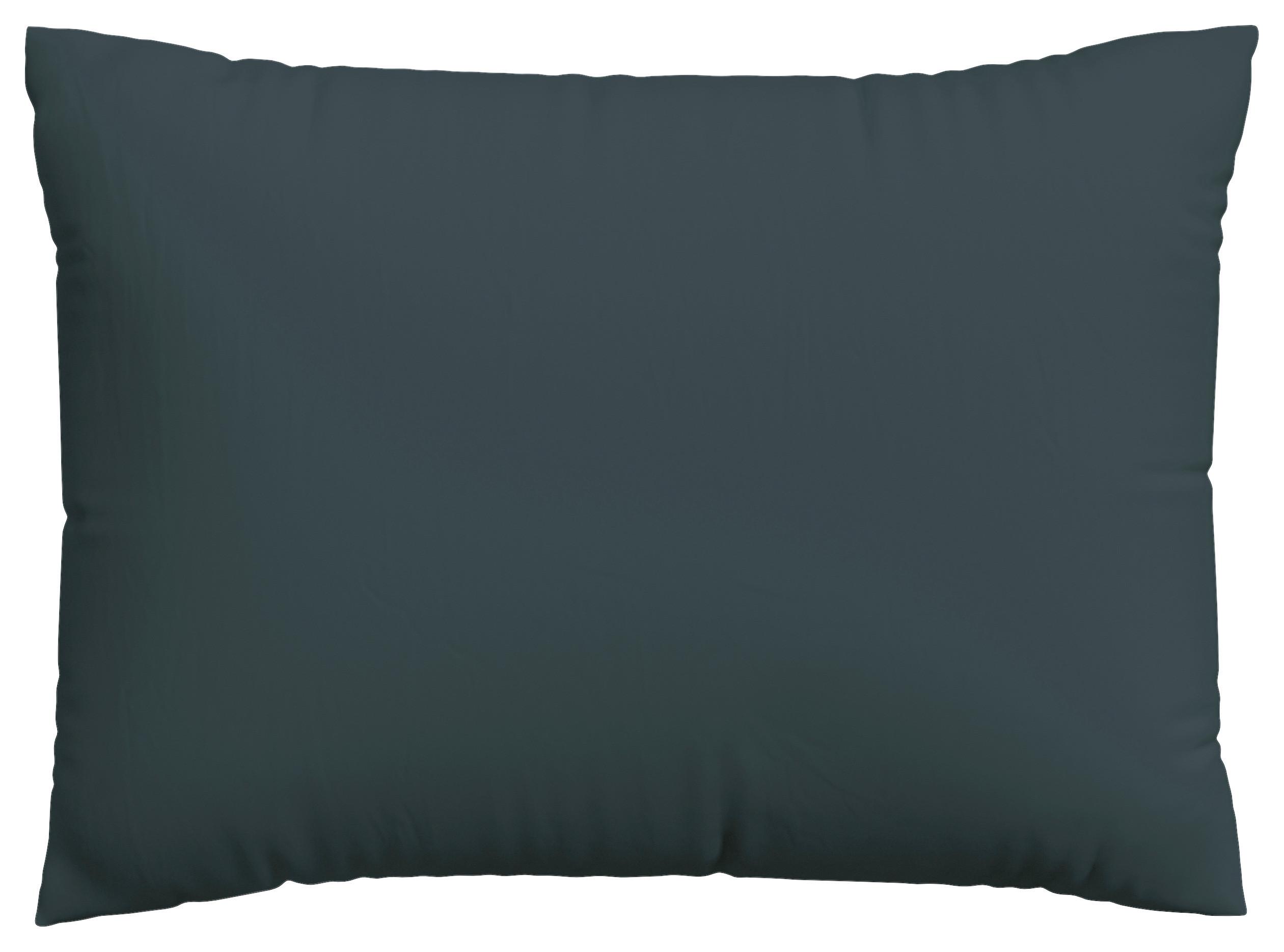KOPFPOLSTERBEZUG KNITTED JERSEY - Dunkelgrün, Basics, Textil (60/80cm) - Schlafgut