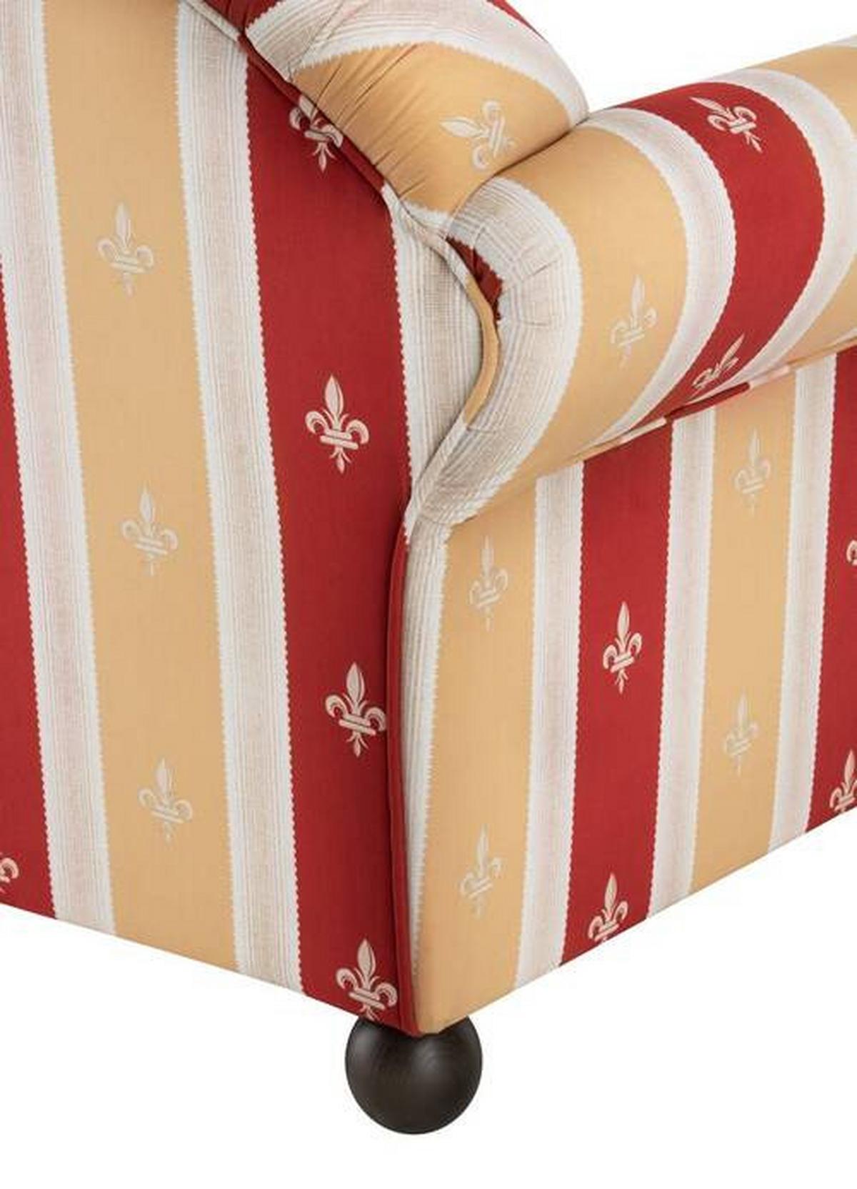 Ottomane Torello Rot - Wengefarben/Rot, KONVENTIONELL, Textil (86/84/190cm) - Livetastic